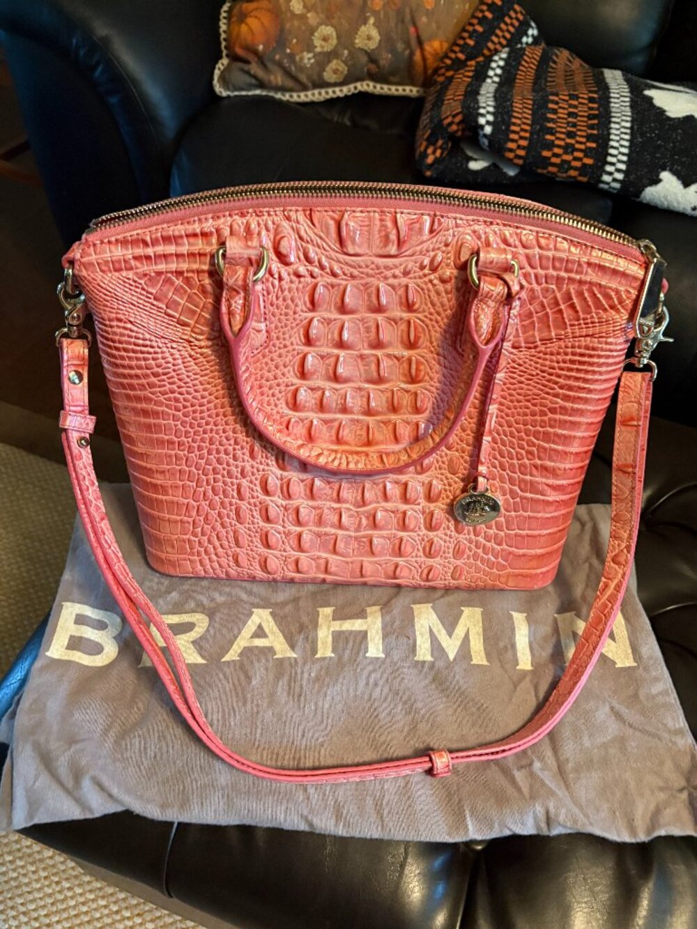 Coral / Pink Brahmin Large Duxbury